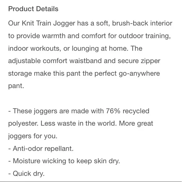 GapFit Men’s Training Joggers - Picture 4 of 9